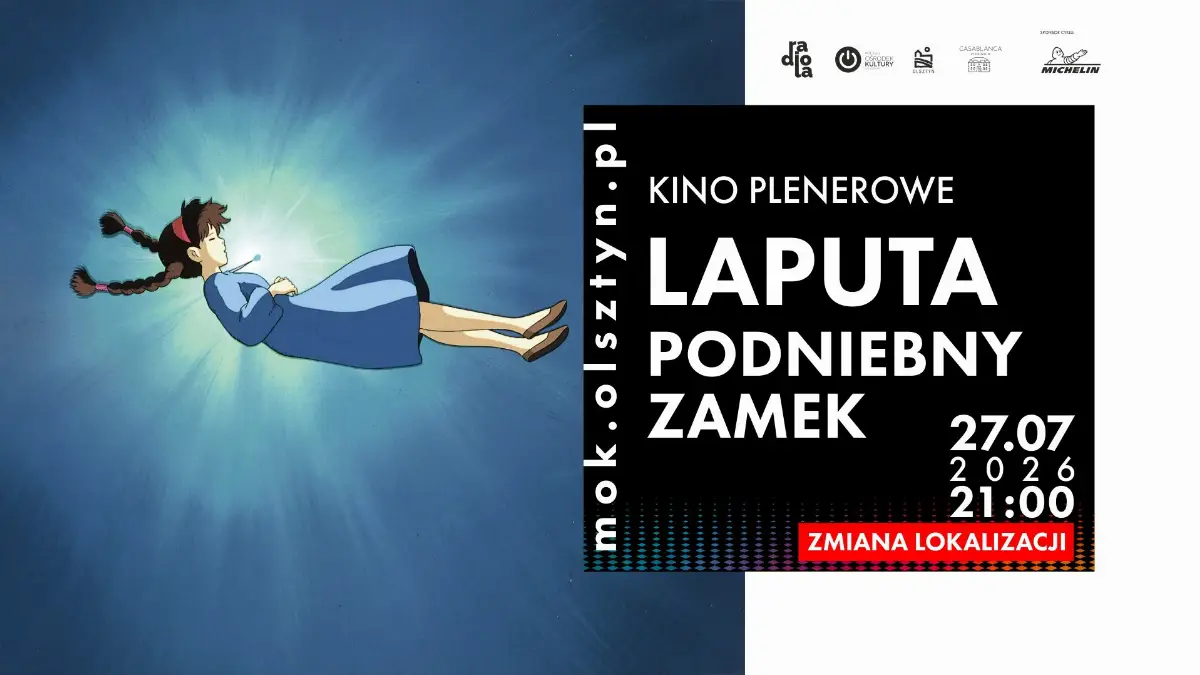 Przeniesienie seansu kina plenerowego "Laputa – podniebny zamek"