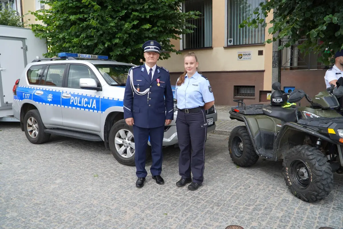 Praktyki policjantki z Niemiec w Olsztynie