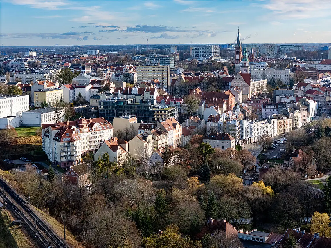 Testowe loty dronów nad Olsztynem