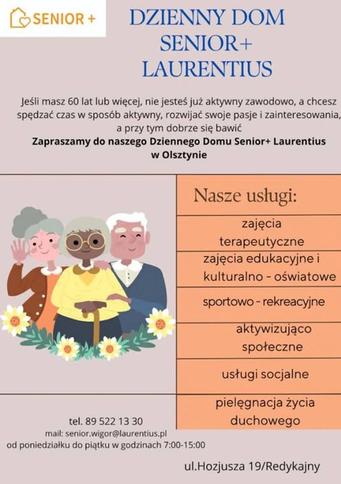 Dzienny Dom Senior+ na Redykajnach poszukuje nowych uczestników
