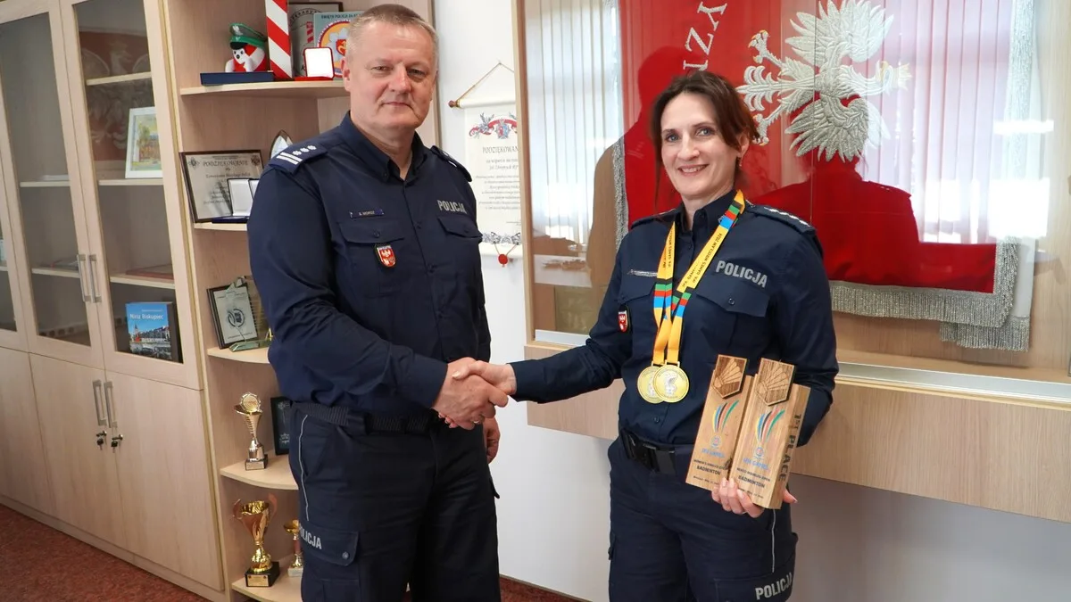 Sukces sportowy policjantki z Dobrego Miasta