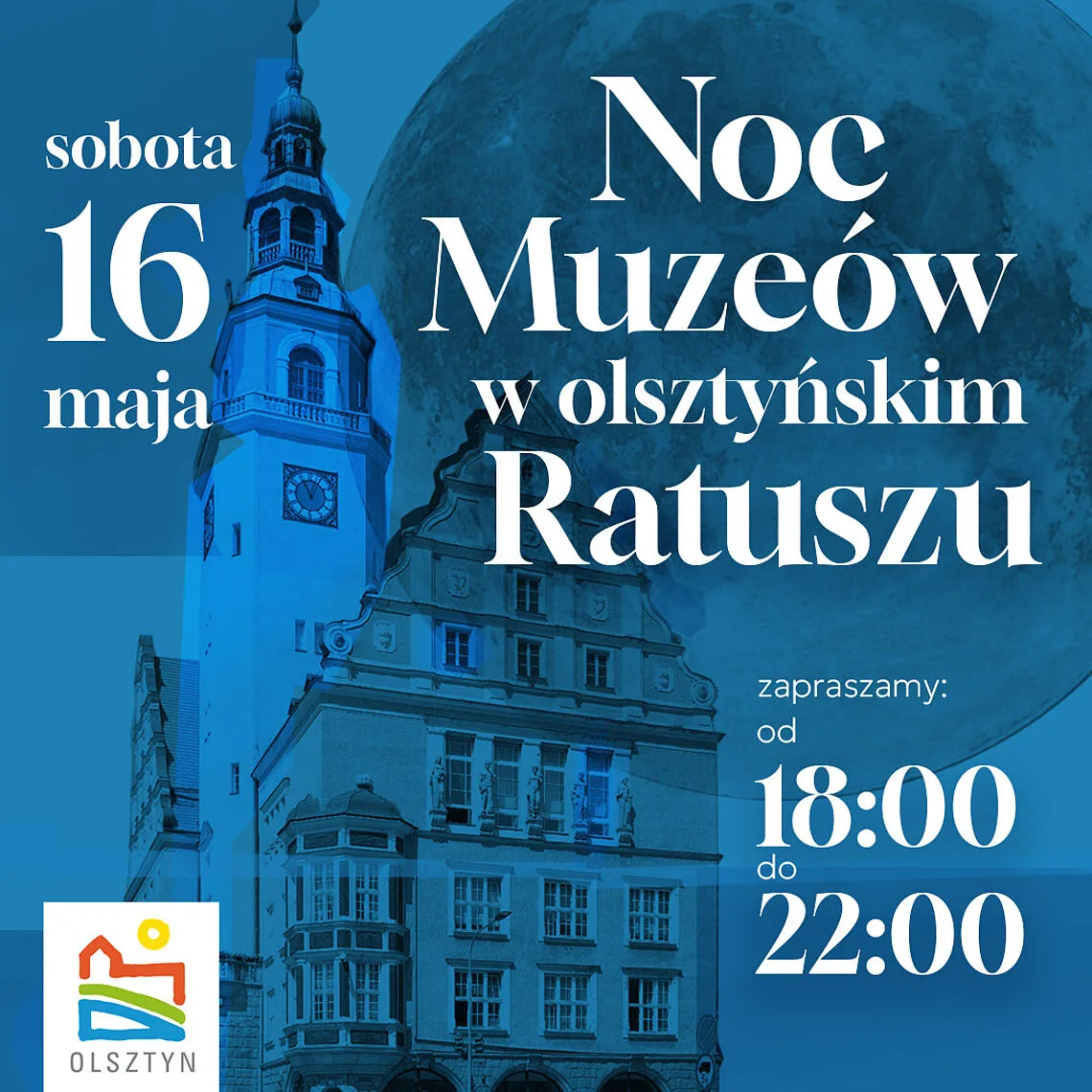 Nocne zwiedzanie ratusza w Olsztynie