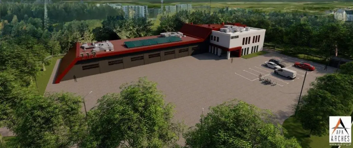 Wizyta na budowie Jednostki Ratowniczo-Gaśniczej nr 3 w Olsztynie