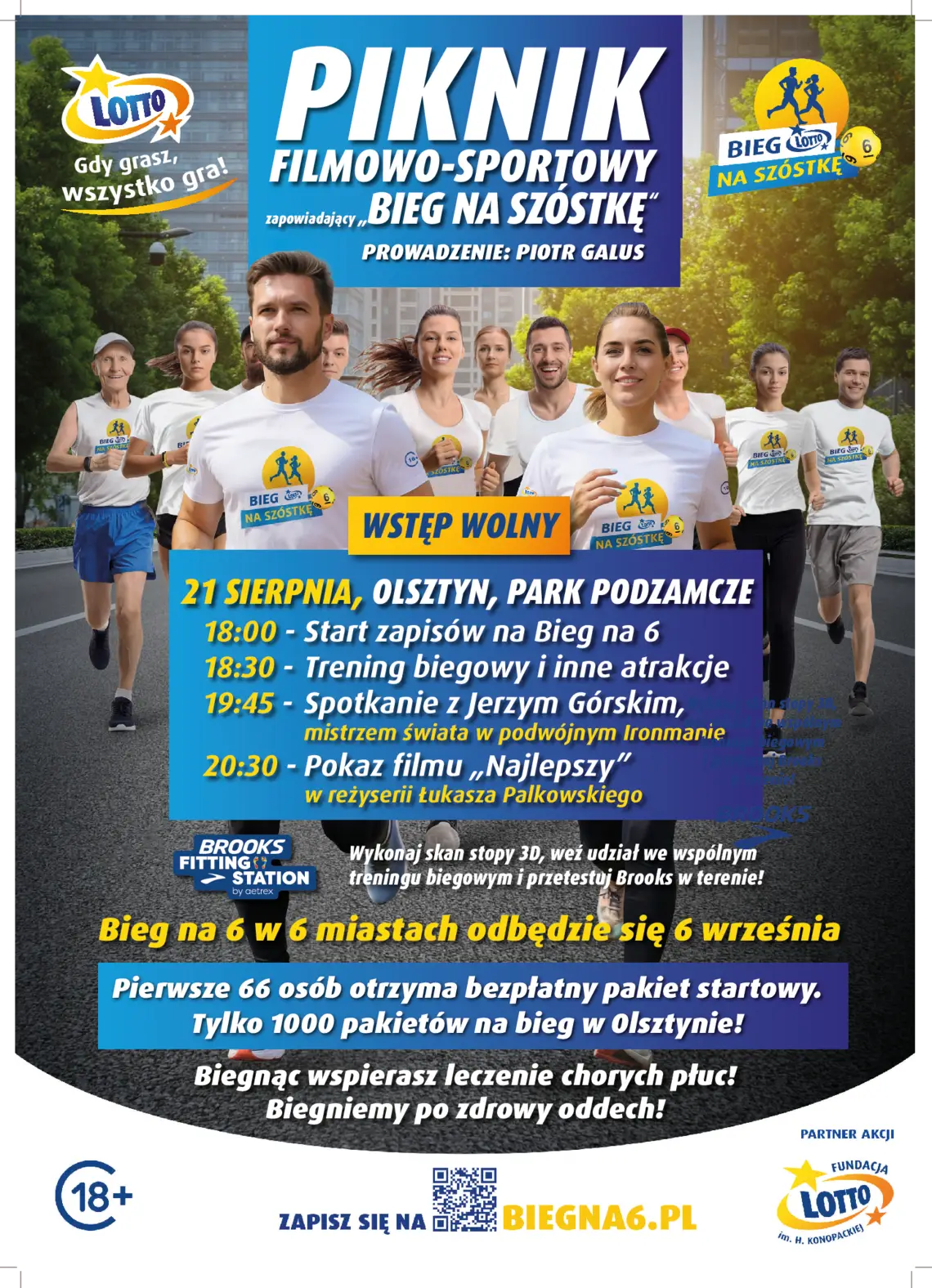 Piknik biegowy zaplanowany w Parku Podzamcze