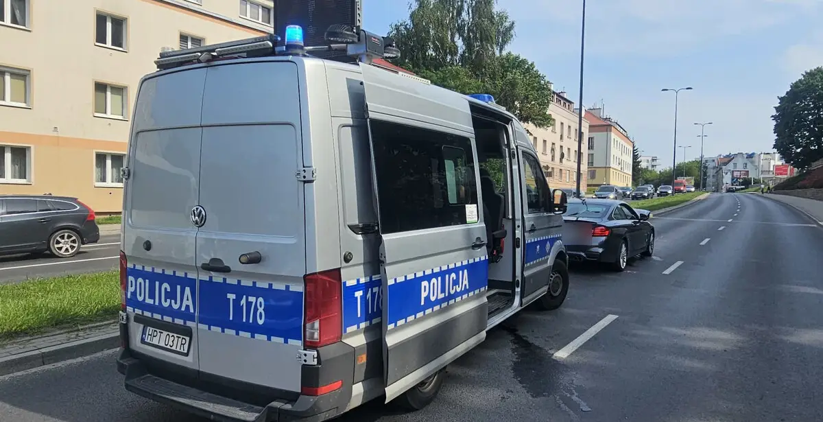 Szybka reakcja policji na kolizję w Olsztynie