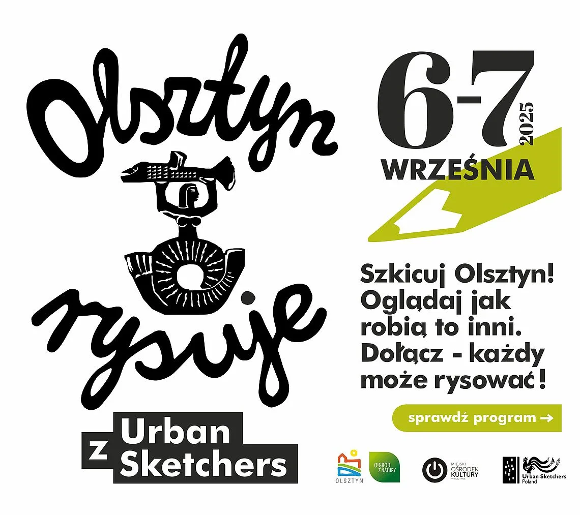 Olsztyn Rysuje z Urban Sketchers - wydarzenie w pierwszym weekend września