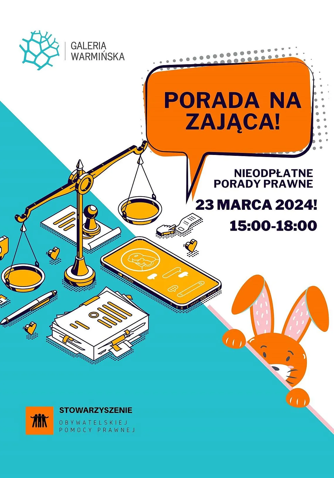 Bezpłatne porady prawne w ramach akcji 'Porada na Zająca'