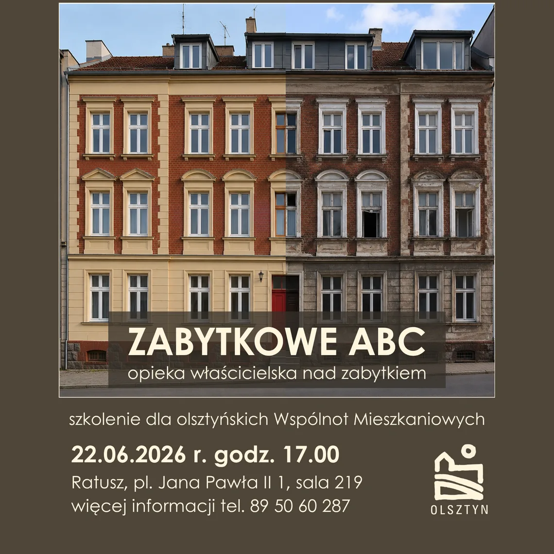 Bezpłatne szkolenie dla wspólnot o zabytkowych kamienicach