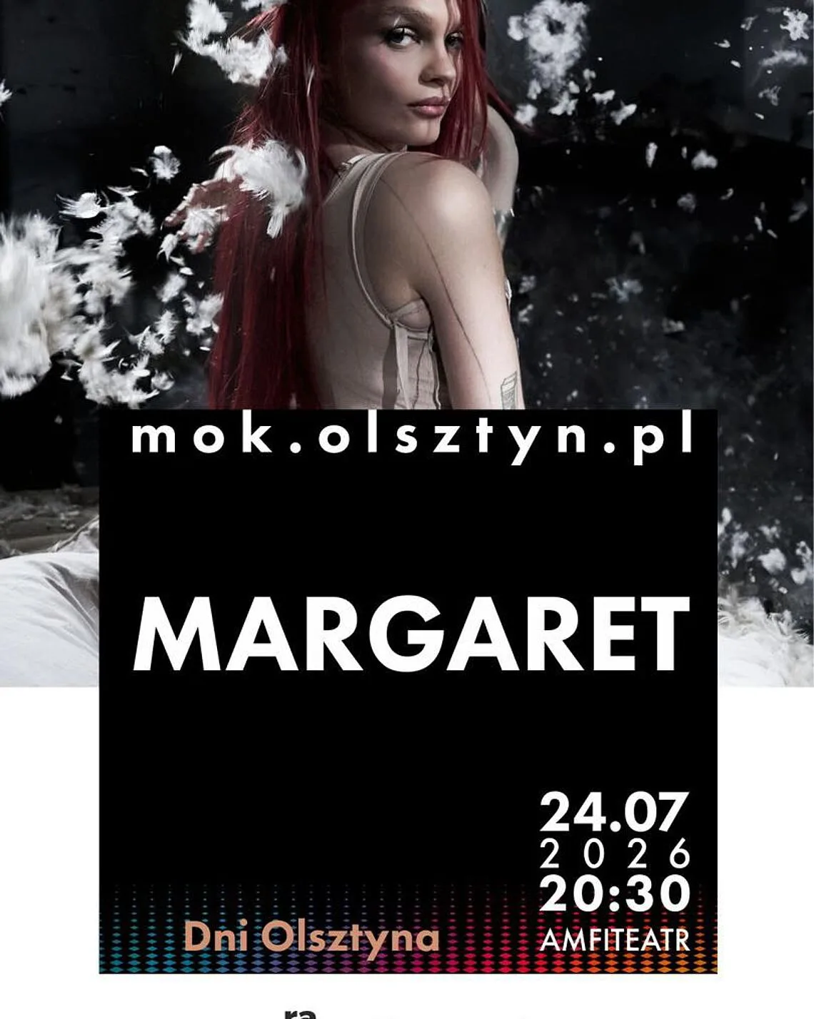 Margaret z koncertem w amfiteatrze w Olsztynie