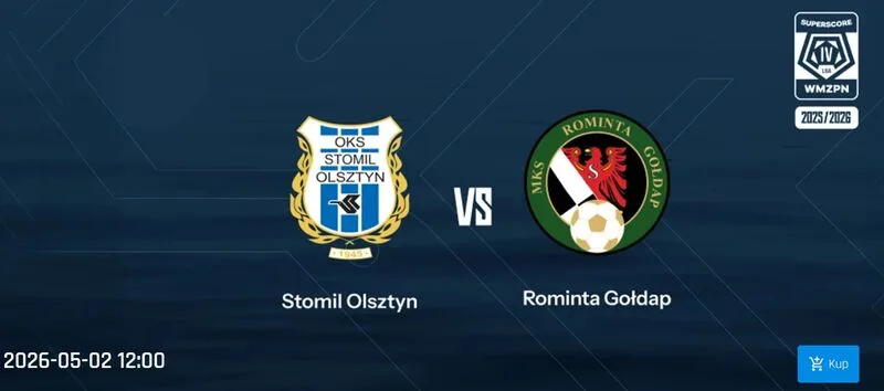 Rozpoczęła się sprzedaż biletów na mecz Stomil Olsztyn - Rominta Gołdap