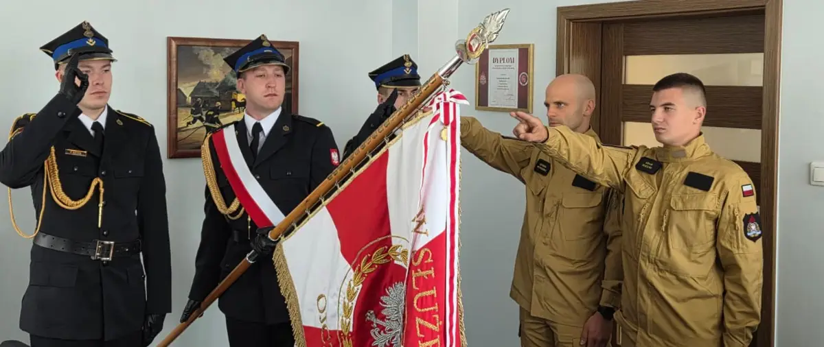 Uroczystość ślubowania strażaków w Olsztynie