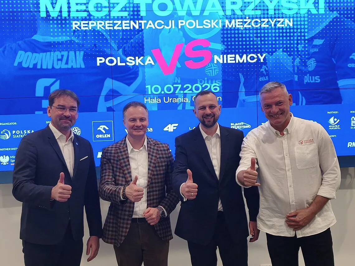 Reprezentacja Polski w siatkówce zagra z Niemcami w Olsztynie