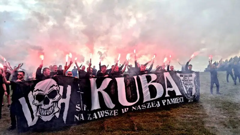 Ostatnie pożegnanie Kuby z grupy Ultras Stomilu Olsztyn