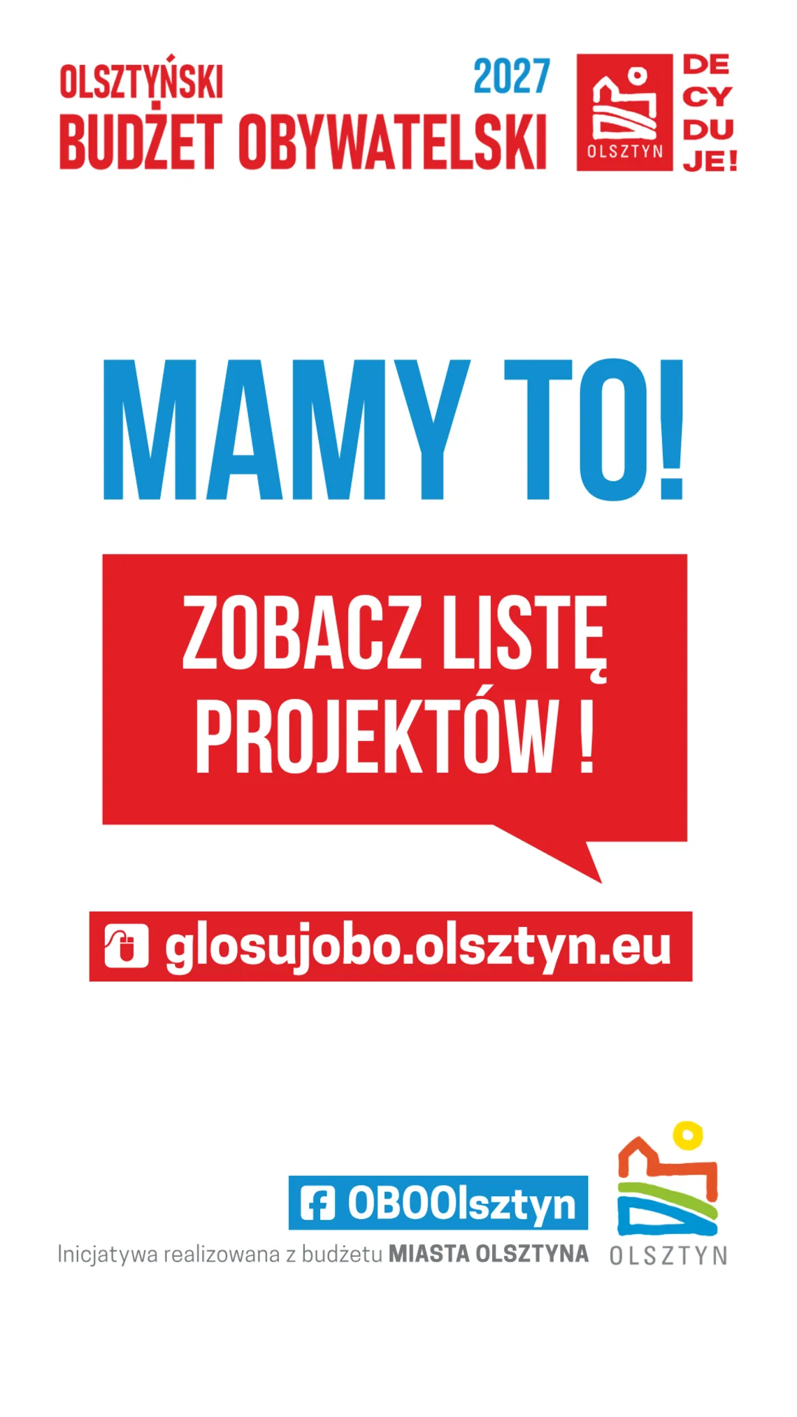 Projekty do głosowania w OBO 2027