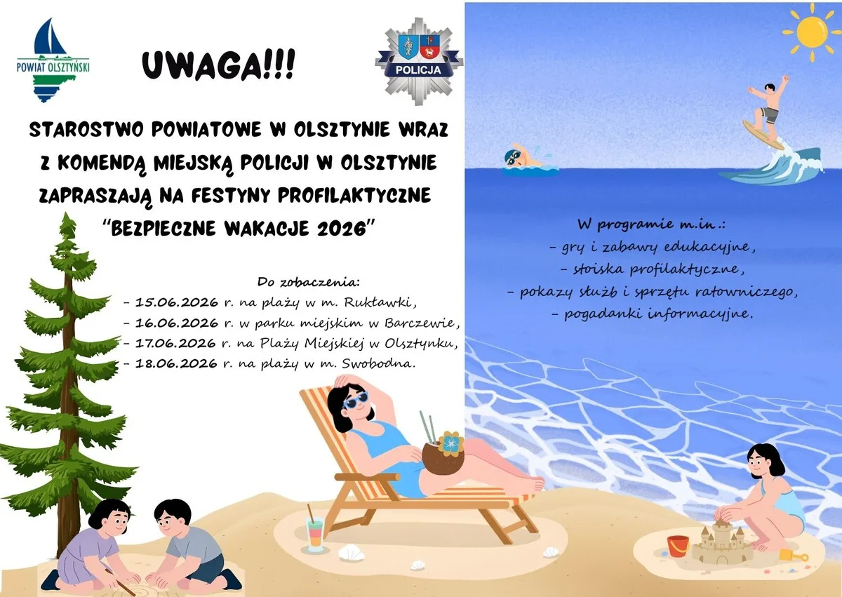 Rozpoczęcie festynów 'Bezpieczne Wakacje 2026'
