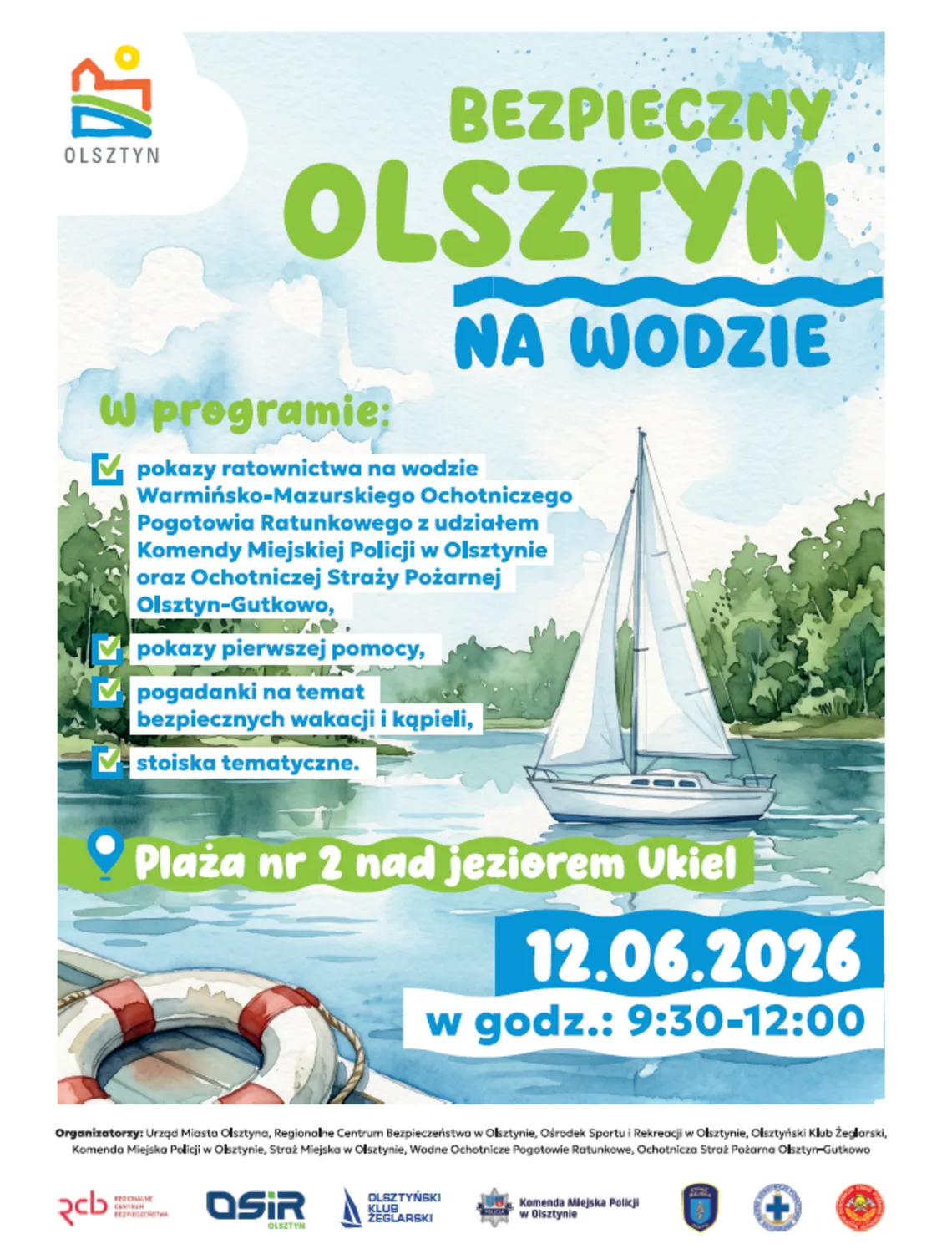 Bezpieczny wypoczynek nad wodą: pokazy i warsztaty na jeziorze Ukiel