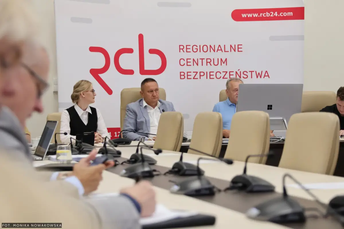 Spotkanie dotyczące systemu ostrzeżenia w Olsztynie