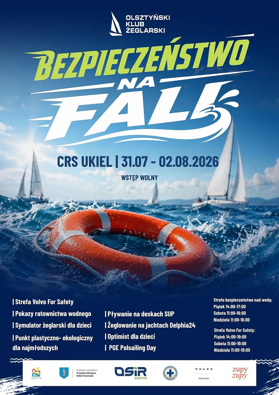 Wydarzenie 'Bezpieczeństwo na fali' nad jeziorem Ukiel